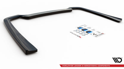 Mittlerer Diffusor Heck Ansatz für Mercedes-Benz CLS AMG-Line C257 schwarz Hochglanz