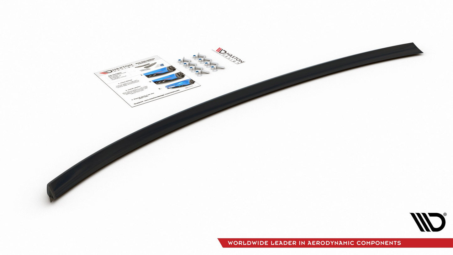Mittlerer Diffusor Heck Ansatz für Audi A4 B8 Avant Carbon Look