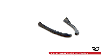 Heck Ansatz Flaps Diffusor V.2 für BMW 4er Gran Coupe M-Paket G26 Carbon Look