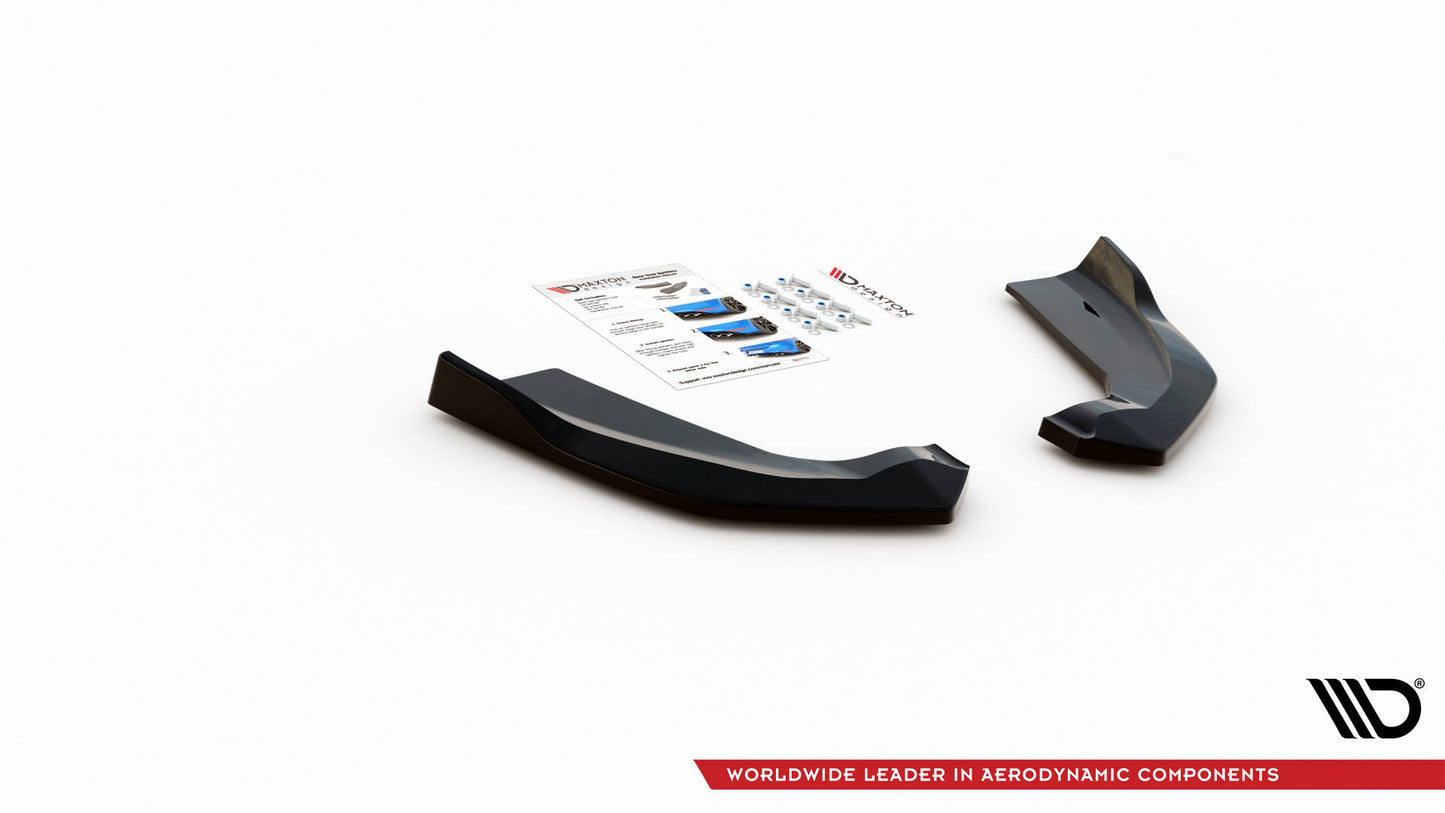 Heck Ansatz Flaps Diffusor für Ford Escape ST-Line Mk3 schwarz matt