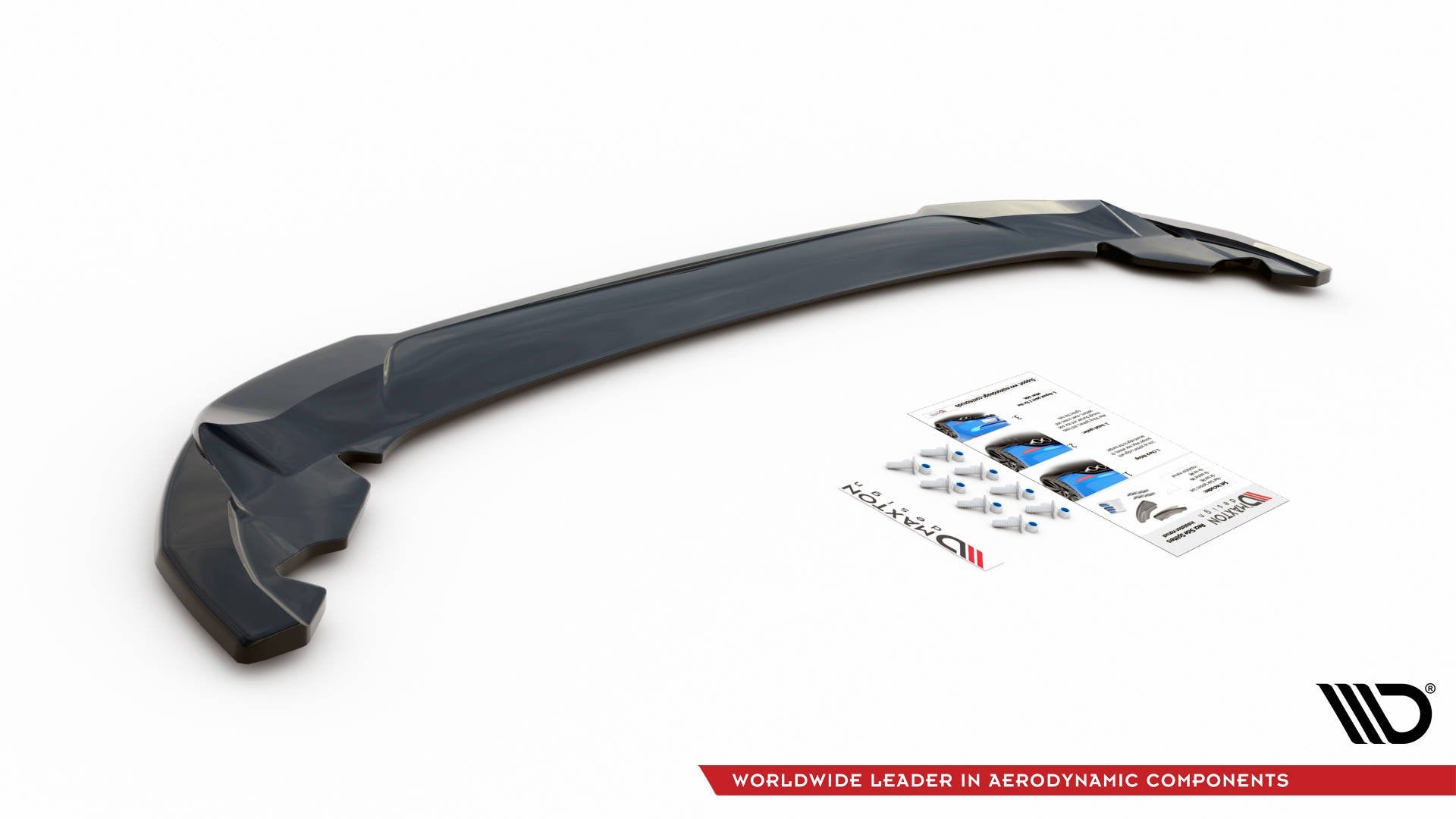 Mittlerer Diffusor Heck Ansatz für Seat Leon FR Hatchback Mk4 schwarz matt