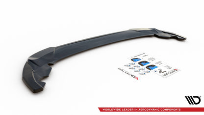 Mittlerer Diffusor Heck Ansatz für Seat Leon FR Hatchback Mk4 schwarz Hochglanz