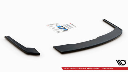 Heck Ansatz Flaps Diffusor V.2 für Audi A4 S-Line B9 schwarz matt