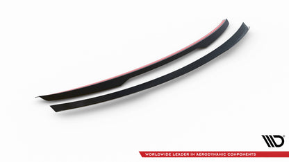 Spoiler CAP für Mercedes-Benz E Limousine AMG-Line W213 Facelift schwarz matt