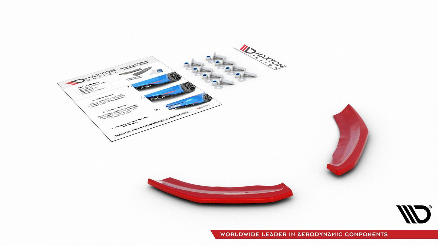 Heck Ansatz Flaps Diffusor für VW POLO MK6 GTI schwarz matt