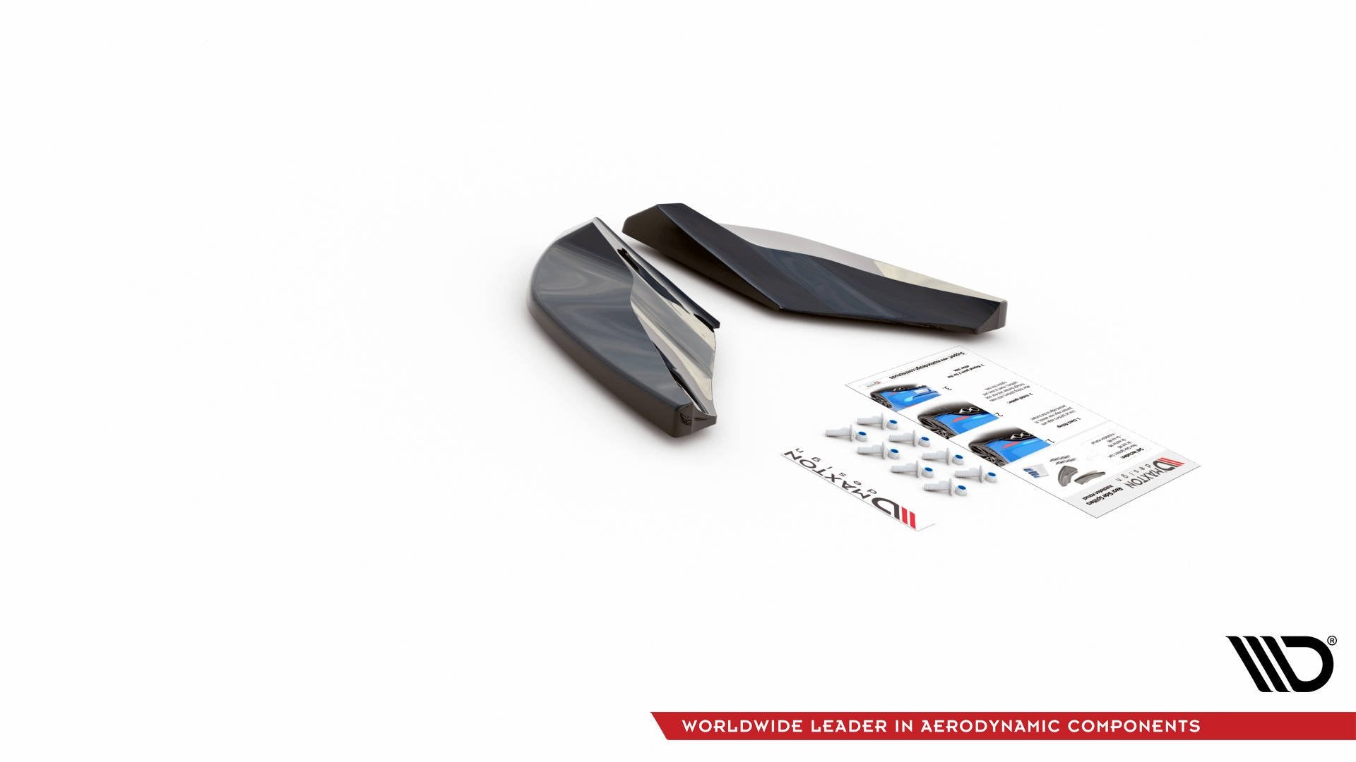 Heck Ansatz Flaps Diffusor für Cupra Ateca Carbon Look