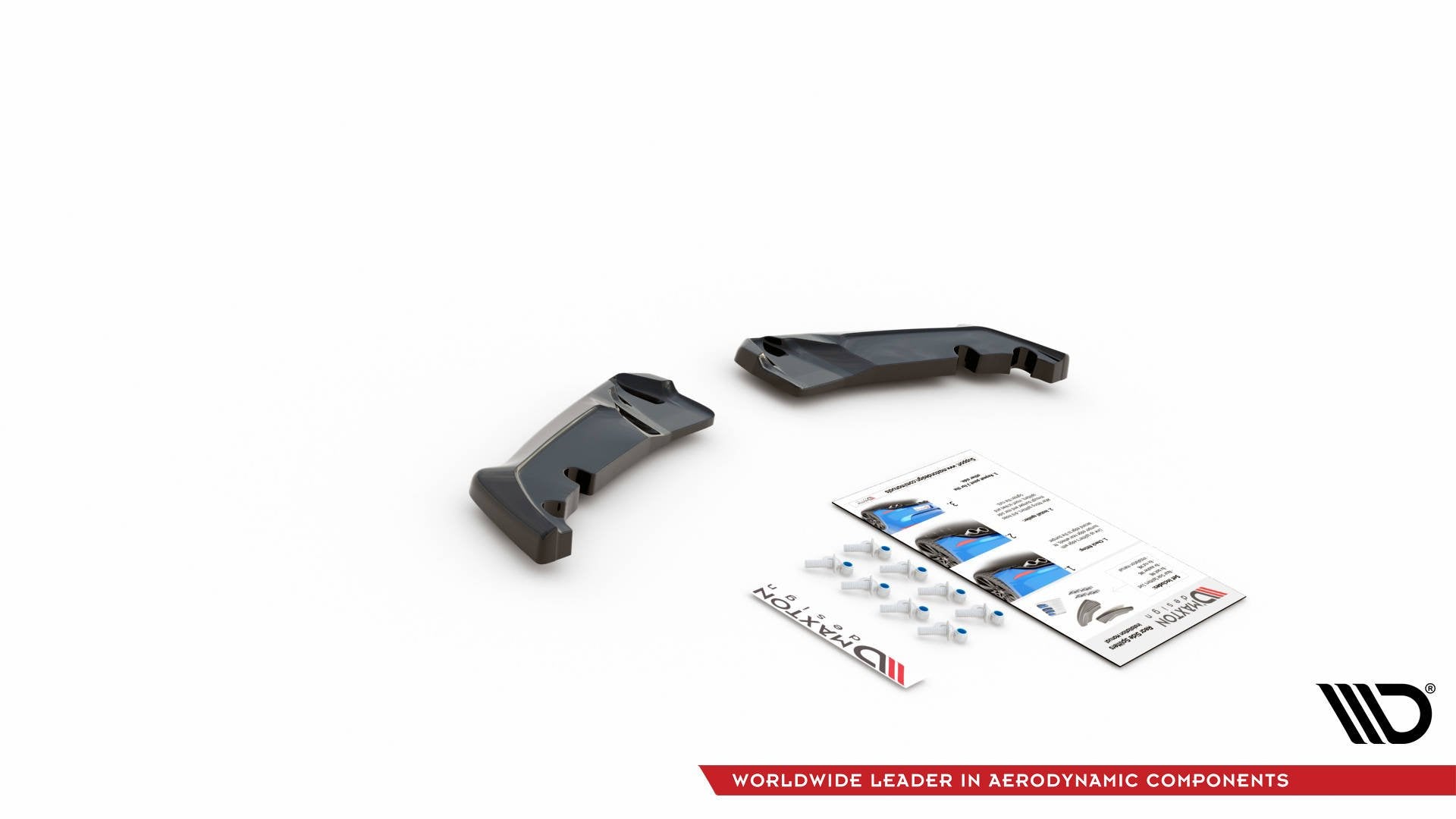 Heck Ansatz Flaps Diffusor V.3 für Toyota GR Yaris Mk4 Carbon Look
