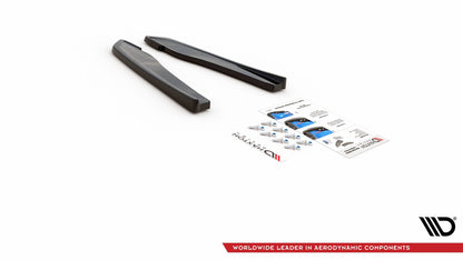 Heck Ansatz Flaps Diffusor für Audi RS5 F5 Facelift schwarz Hochglanz