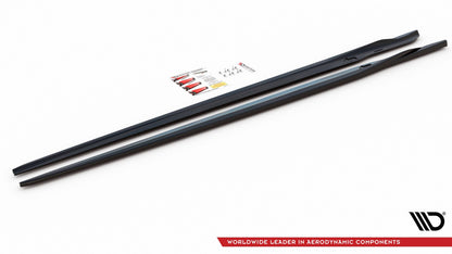 Seitenschweller Ansatz für V.2 für BMW M8 Gran Coupe F93 / 8 Gran Coupe M-Paket G16 schwarz Hochglanz