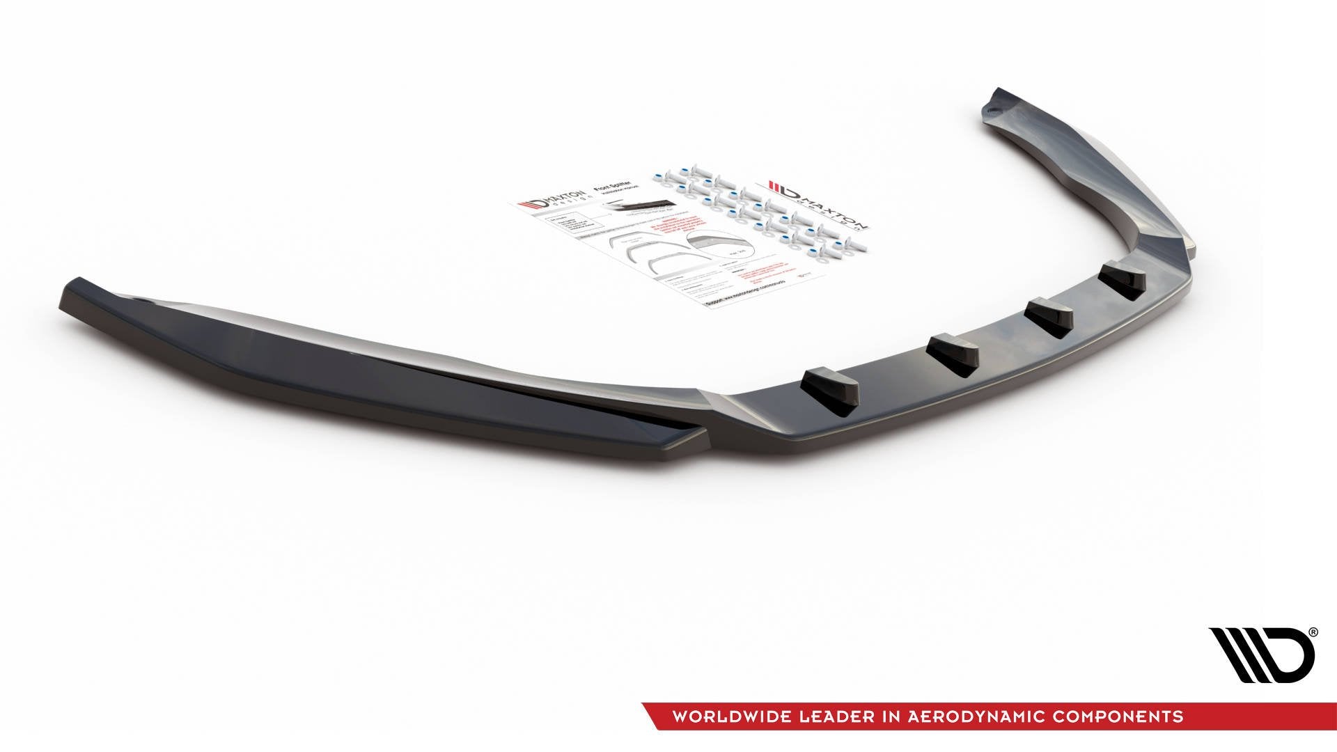 Front Ansatz V.4 für Skoda Octavia RS Mk3 schwarz matt