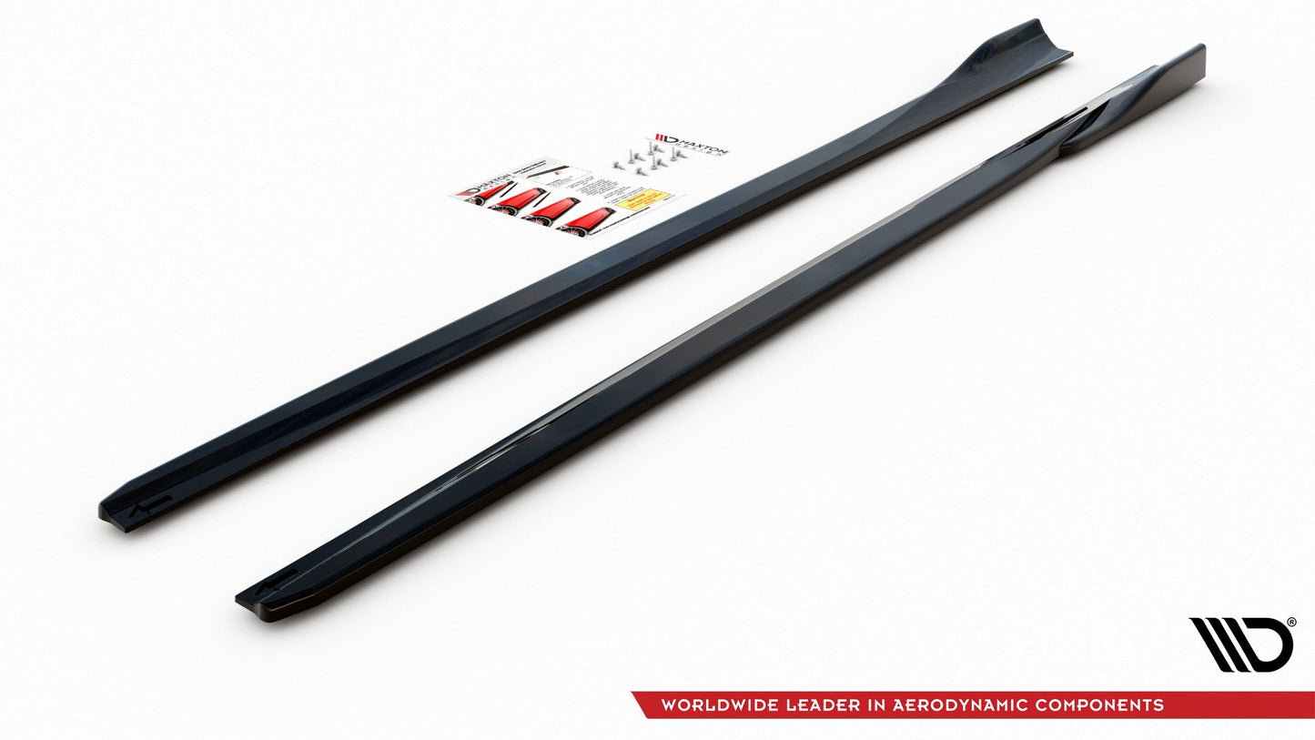 Seitenschweller Ansatz für V.4 Ford Focus ST / ST-Line Mk4 schwarz matt