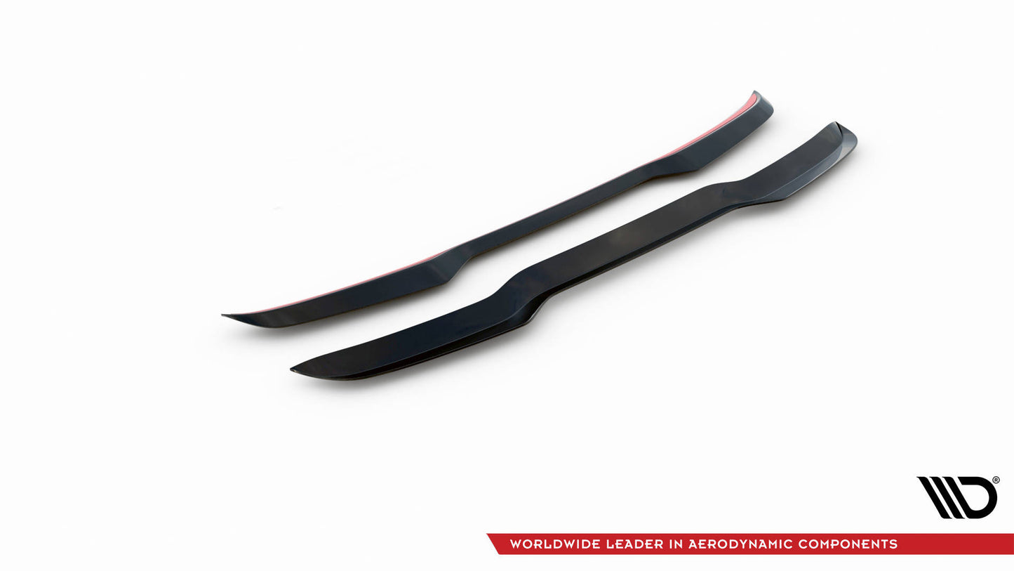 Spoiler CAP für Audi S3 Sportback 8V Facelift schwarz Hochglanz