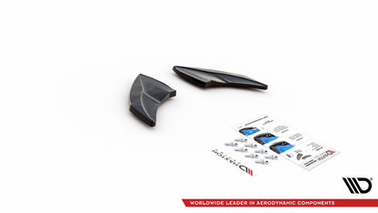 Heck Ansatz Flaps Diffusor V.4 für Volkswagen Golf R Mk7 schwarz matt