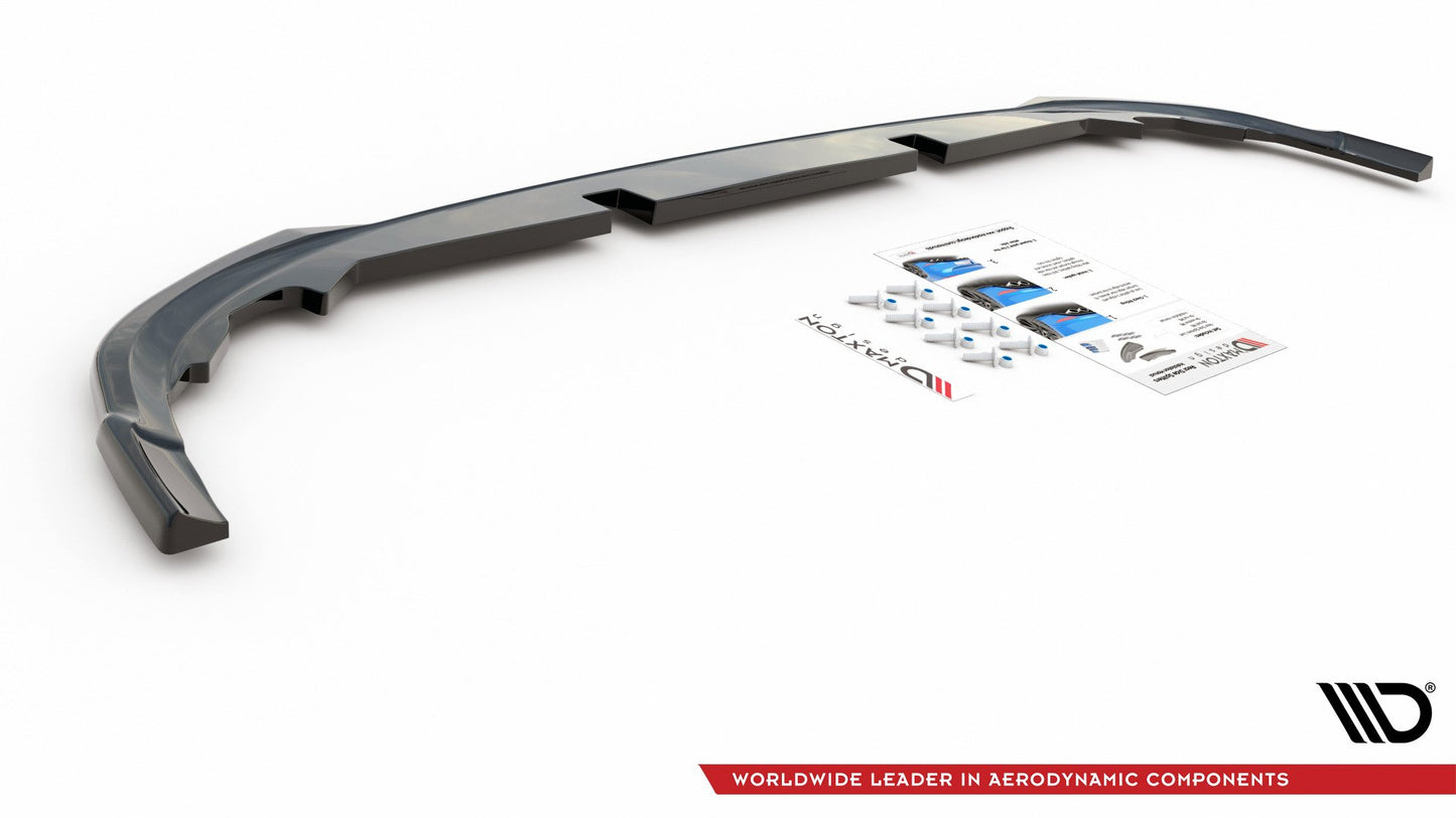 Mittlerer Diffusor Heck Ansatz für VW Golf 8 Carbon Look