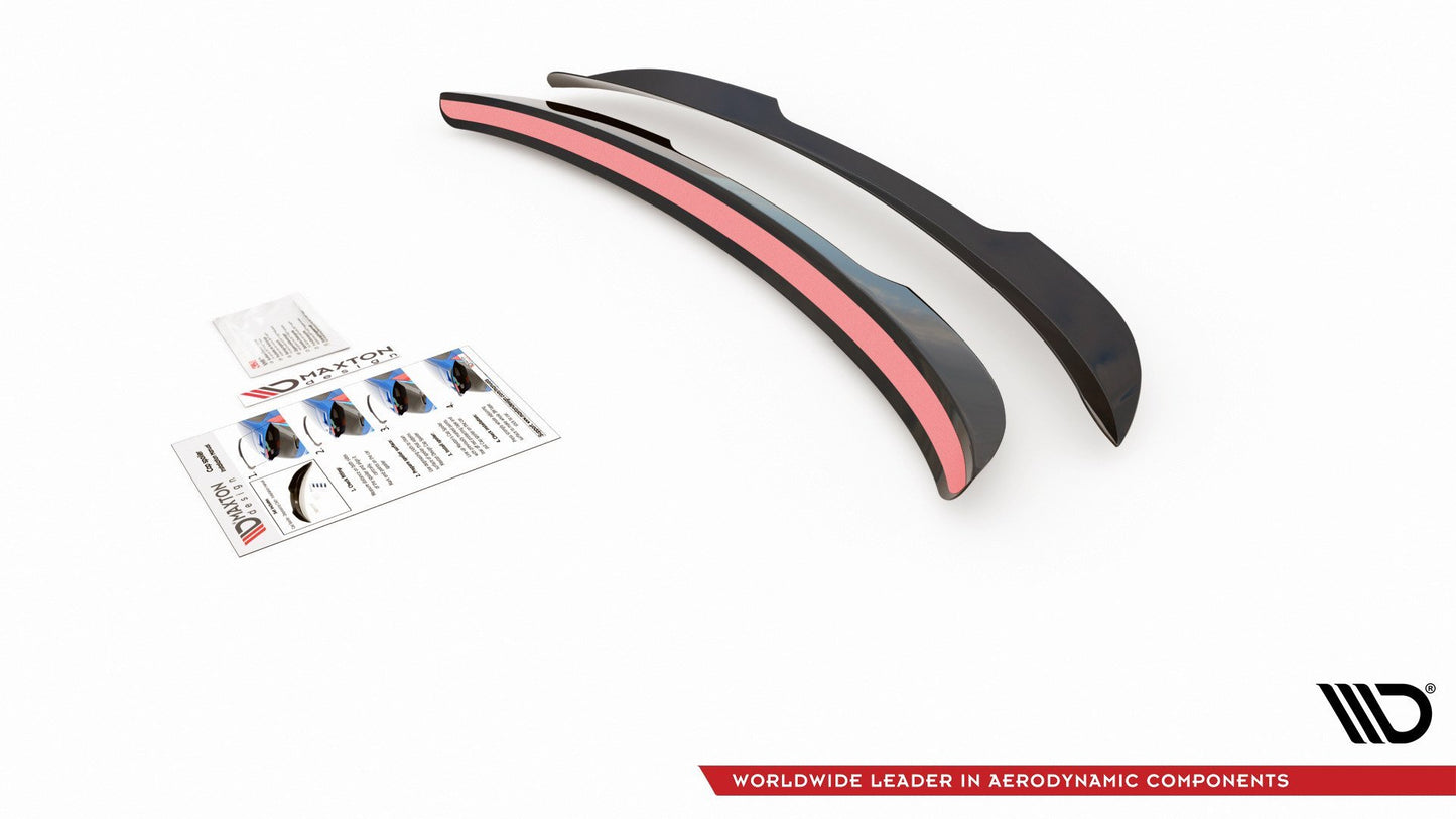 Spoiler CAP für Ford Mondeo Kombi Mk5 Facelift schwarz Hochglanz