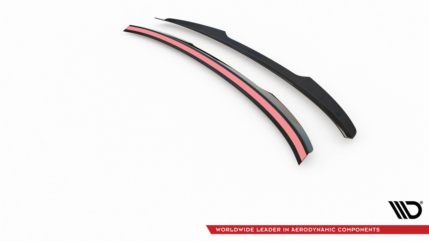 Spoiler CAP für Audi A4 Limousine B9 Facelift schwarz Hochglanz