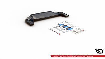 Mittlerer Diffusor Heck Ansatz für Fiat 124 Spider Abarth schwarz matt