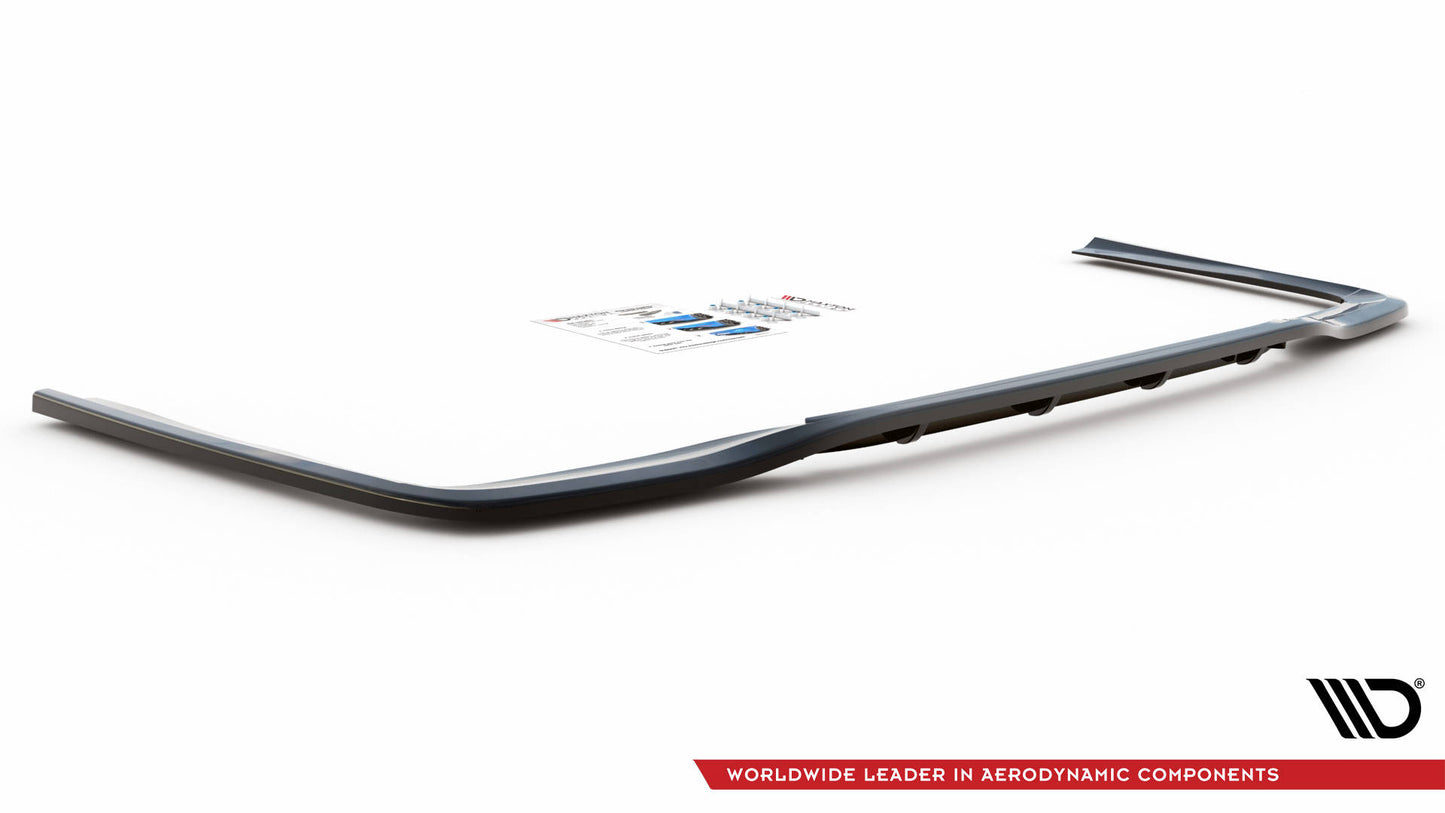 Mittlerer Diffusor Heck Ansatz DTM Look für Mercedes-Benz E AMG-Line Limousine W212 Facelift Carbon Look