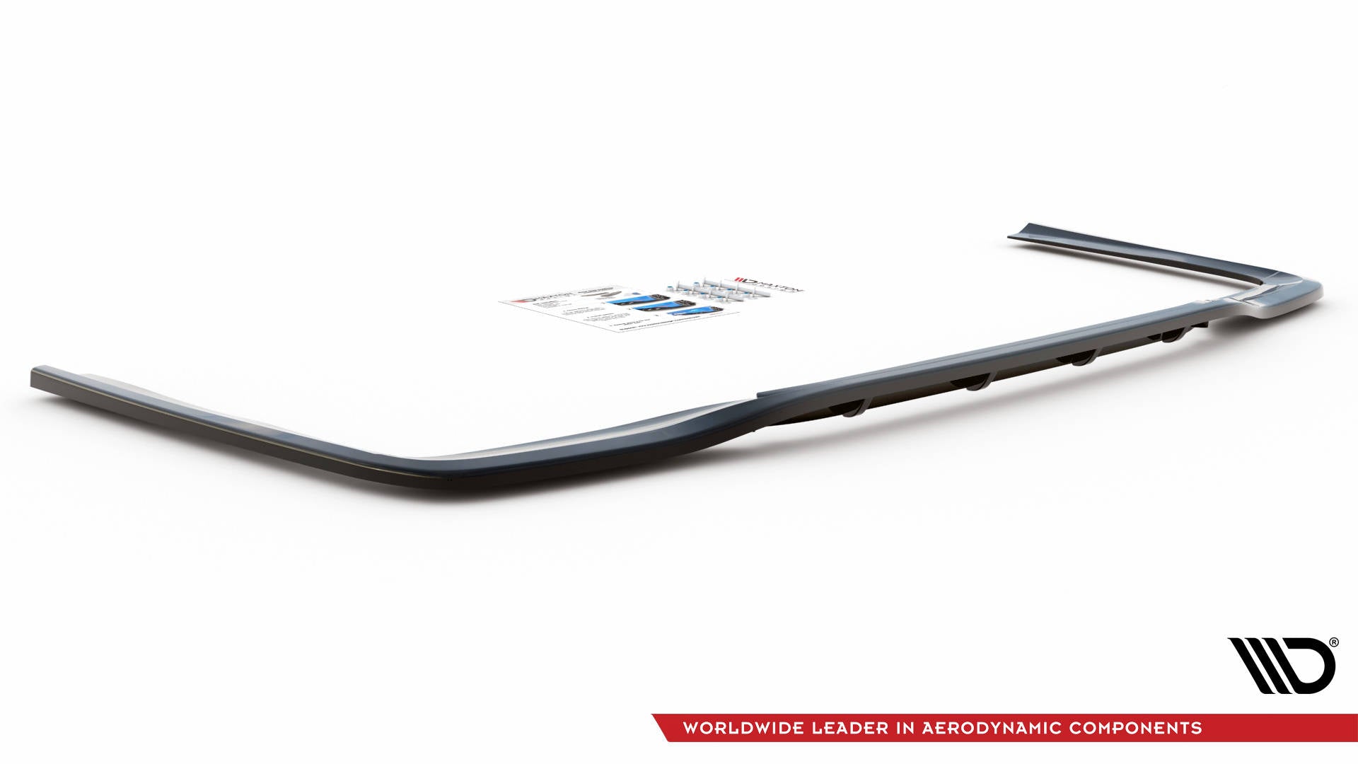 Mittlerer Diffusor Heck Ansatz DTM Look für Mercedes-Benz E AMG-Line Limousine W212 Facelift Carbon Look