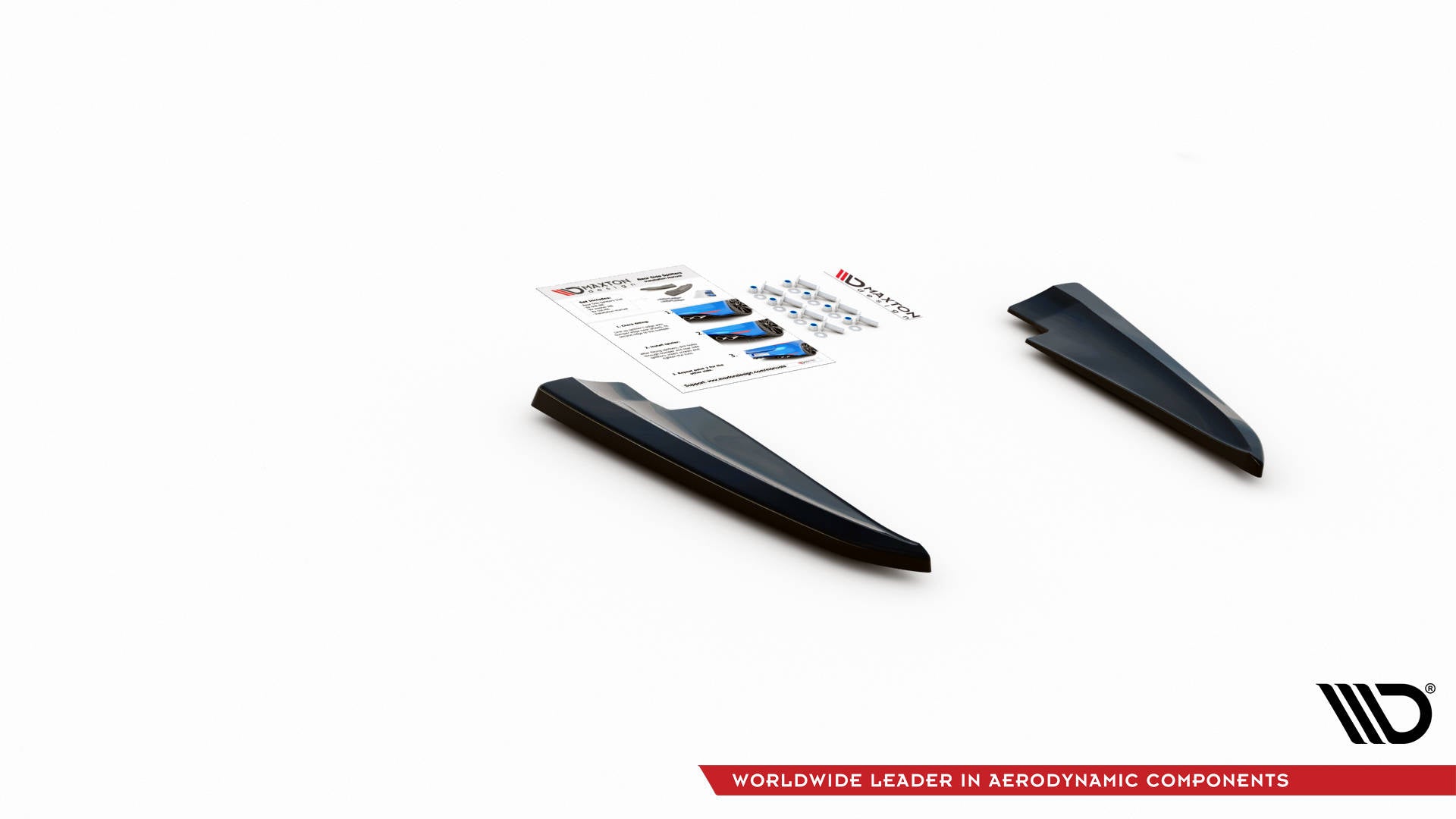 Heck Ansatz Flaps Diffusor für Maserati Ghibli Mk3 Carbon Look
