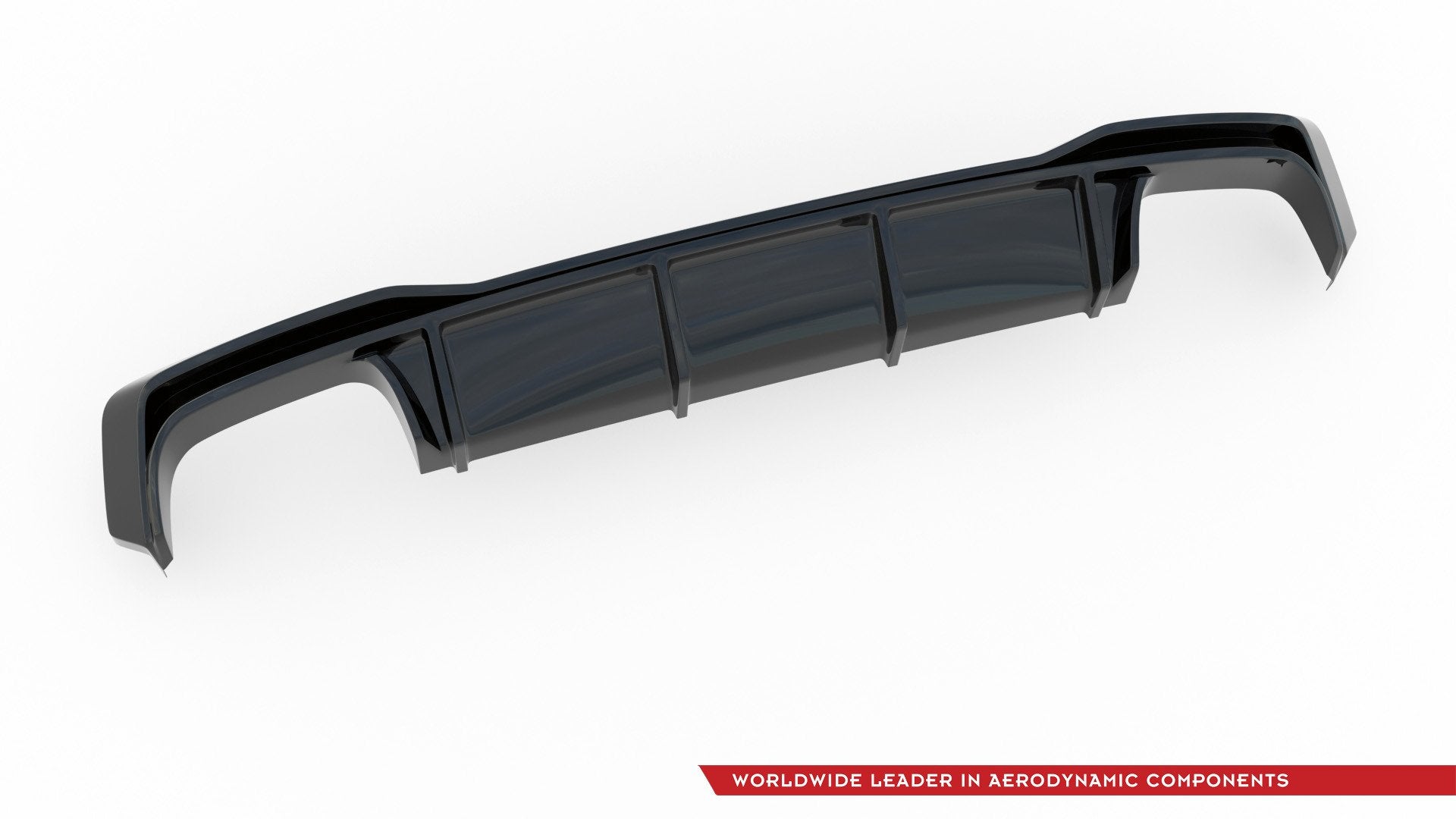 Diffusor Heck Ansatz für Audi S7 C8 schwarz matt