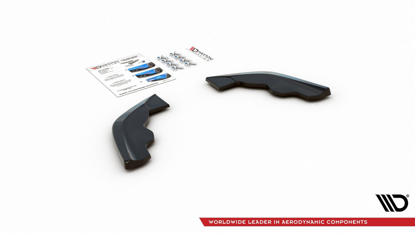 Heck Ansatz Flaps Diffusor V.3 für BMW 1er F40 M-Paket/ M135i schwarz matt