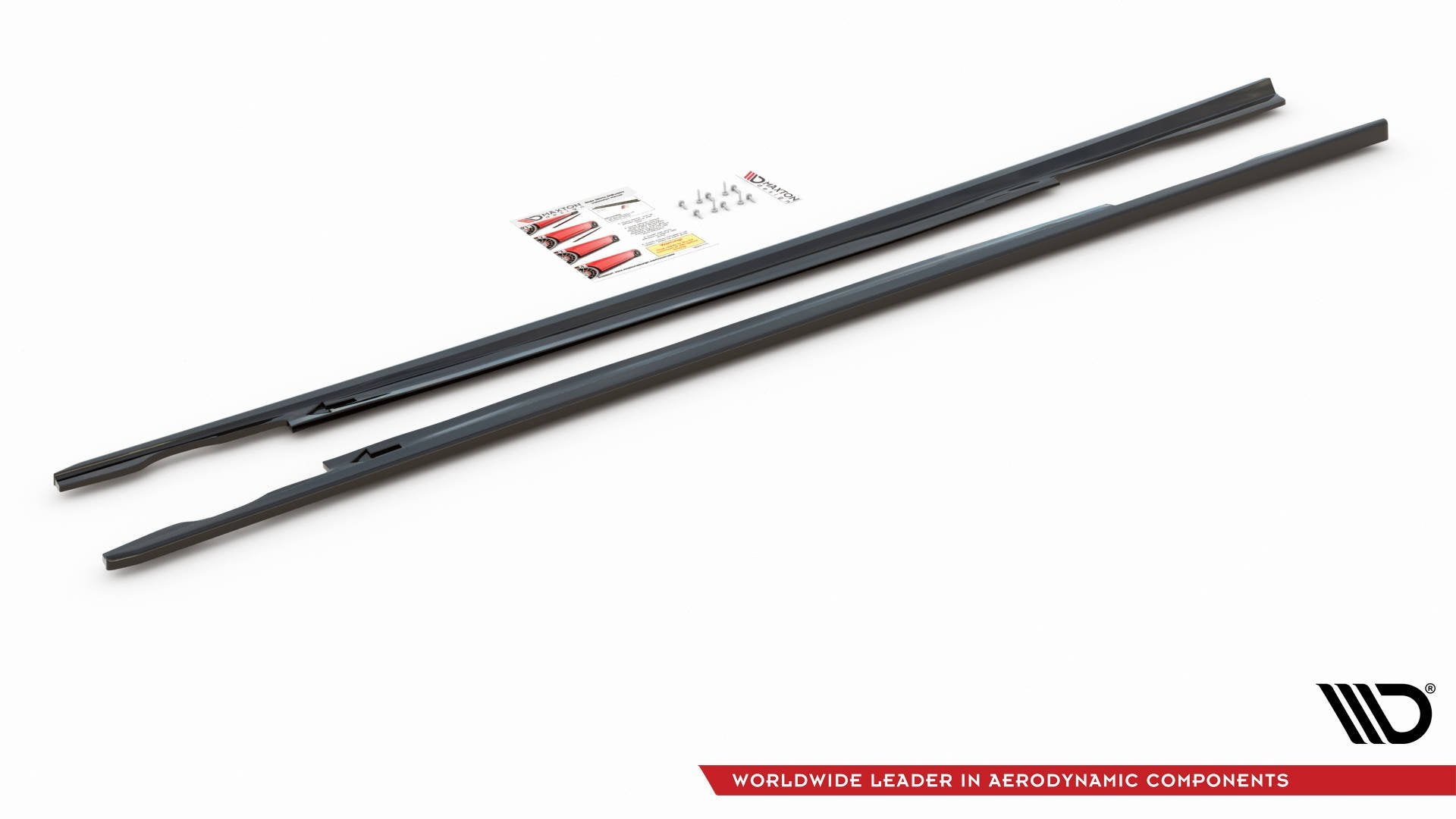Seitenschweller Ansatz für Volkswagen Passat B8 schwarz matt