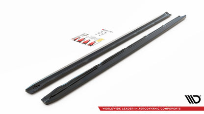 Seitenschweller Ansatz für Bentley Continental GT V8 S Mk2 schwarz Hochglanz