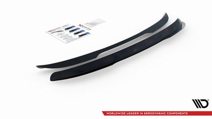 Spoiler CAP für Ford Mondeo Kombi Mk5 Facelift schwarz matt