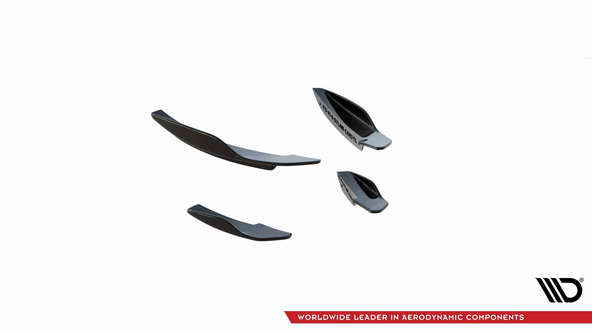 Stoßstangenflügel vorne (Canards) V.2 Ford Fiesta Mk8 ST / ST-Line