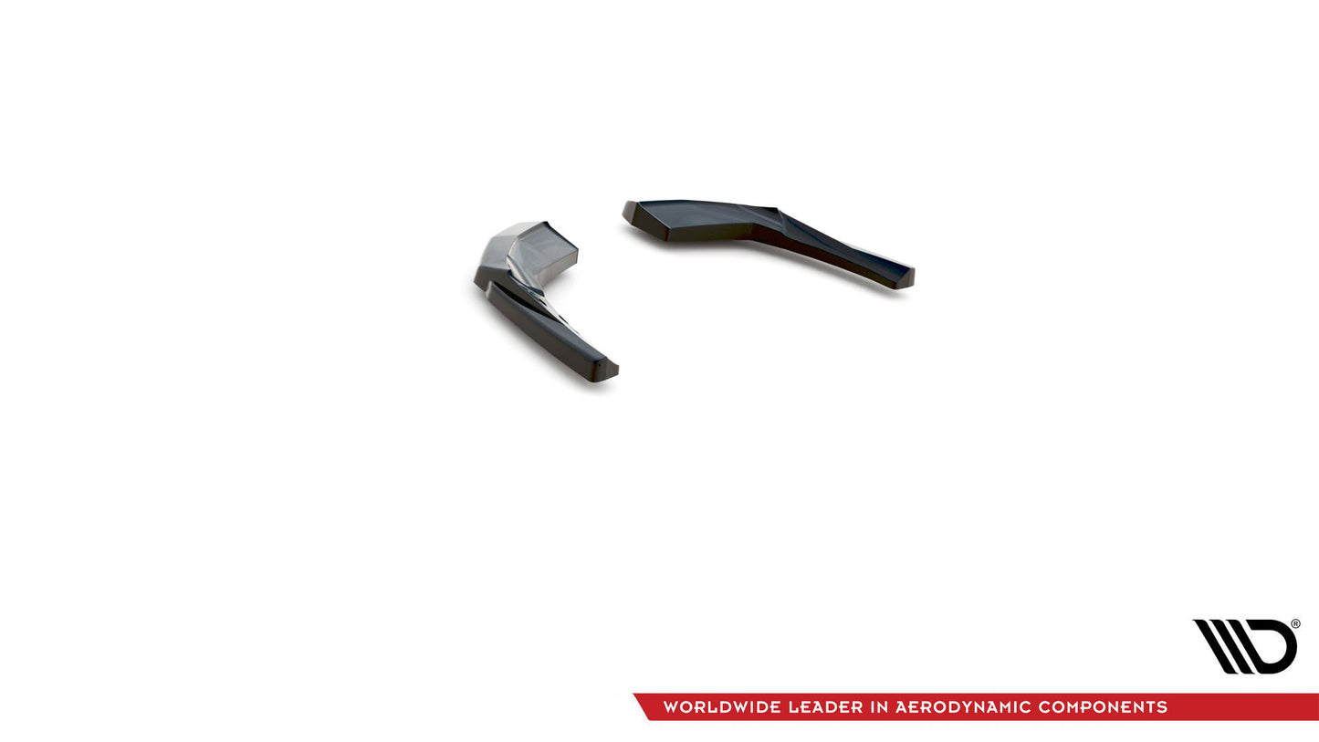 Heck Ansatz Flaps Diffusor für Audi S3 Sportback 8V Facelift schwarz matt