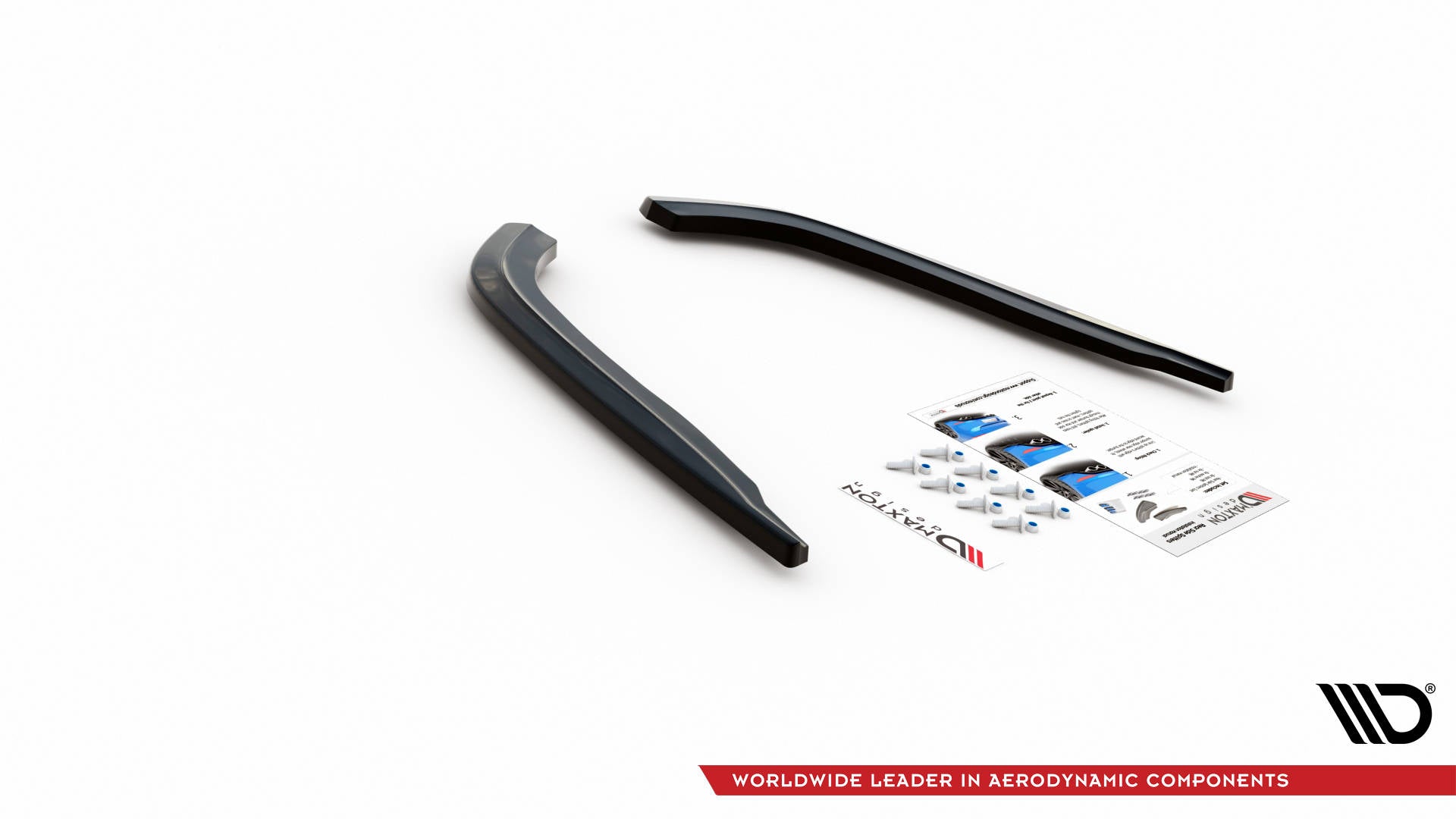 Heck Ansatz Flaps Diffusor für BMW 5er G30 Carbon Look