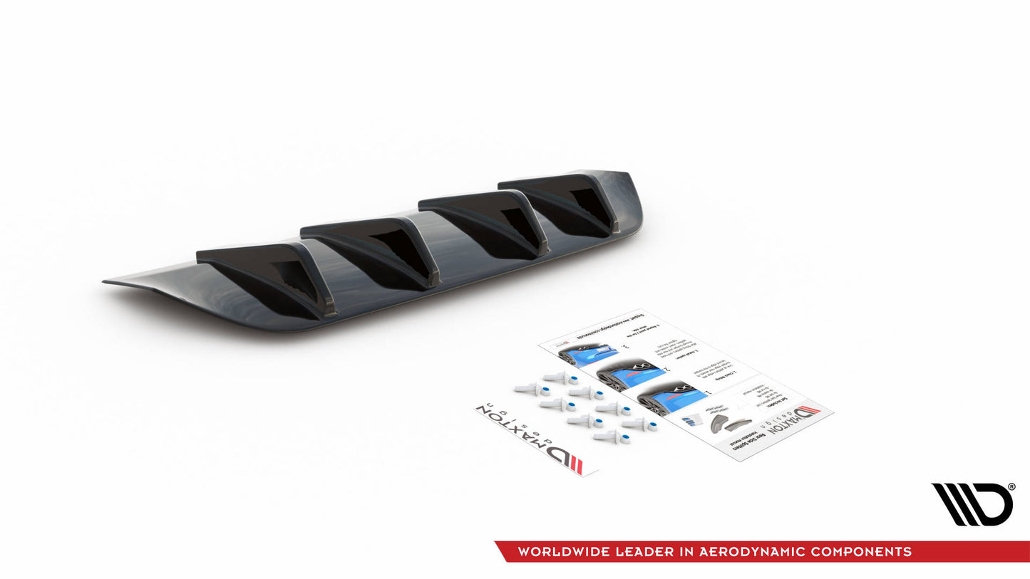 Diffusor Heck Ansatz für Mercedes-Benz GLC Coupe AMG-Line C253 Facelift Carbon Look