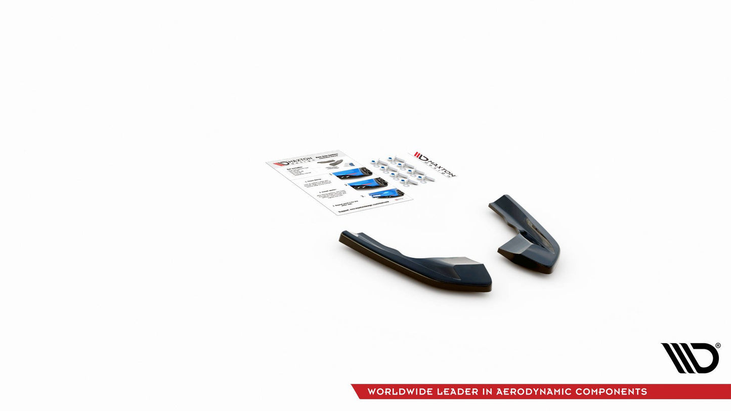 Heck Ansatz Flaps Diffusor V.1 für Volkswagen Golf R Mk8 schwarz matt