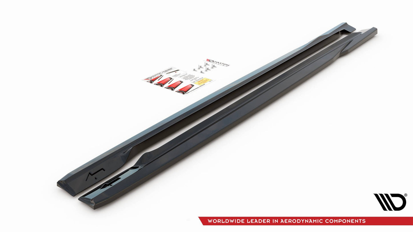 Seitenschweller Ansatz für Volvo S60 R-Design Mk2 Carbon Look