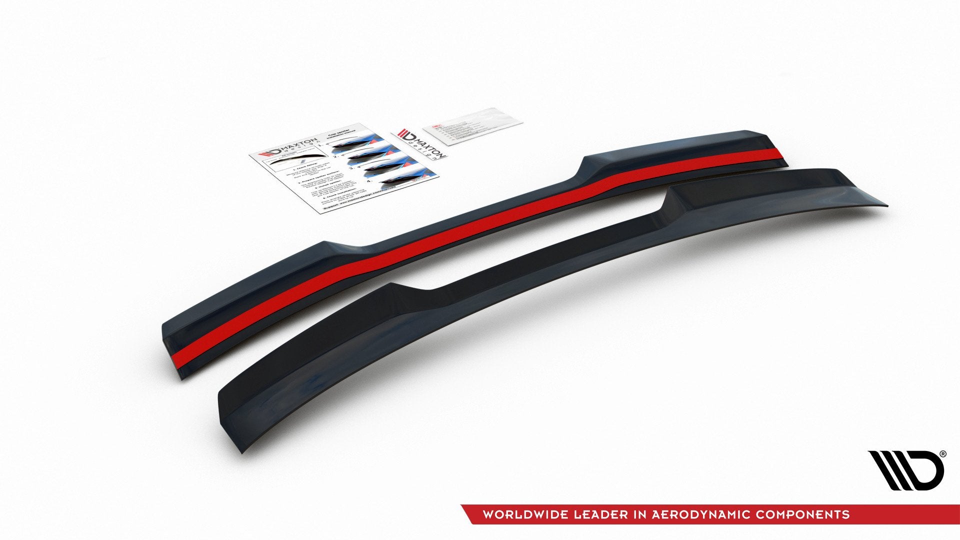 Spoiler CAP für VW POLO MK6 GTI schwarz matt