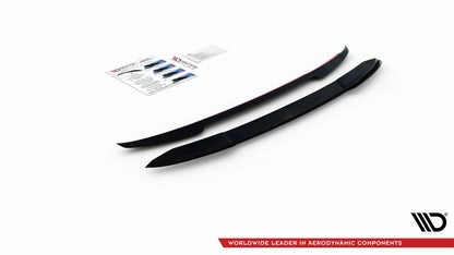 Spoiler CAP V.2 für Audi S4 / A4 S-Line Avant B9  schwarz matt