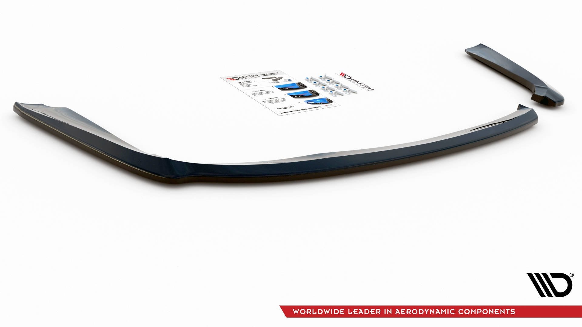 Heck Ansatz Flaps Diffusor für Mistubishi Lancer Sportback Mk8 Carbon Look