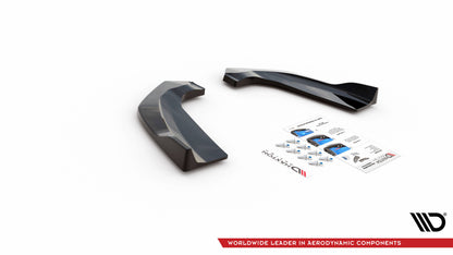 Heck Ansatz Flaps Diffusor für Ford Escape ST-Line Mk3 schwarz matt