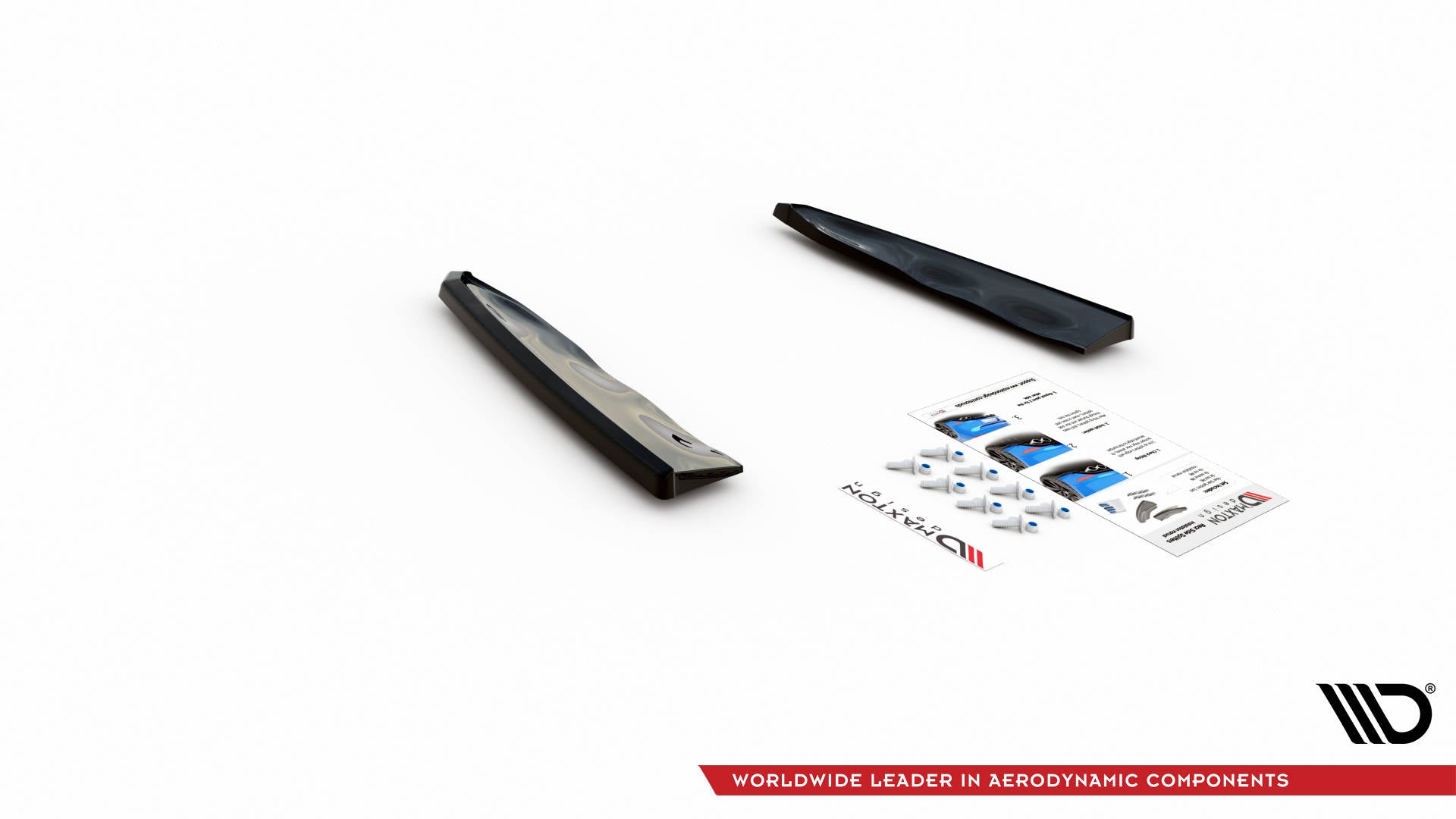 Heck Ansatz Flaps Diffusor für BMW X5M F95 Carbon Look