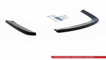 Heck Ansatz Flaps Diffusor für VOLKSWAGEN JETTA MK6 SEDAN vor Facelift Carbon Look