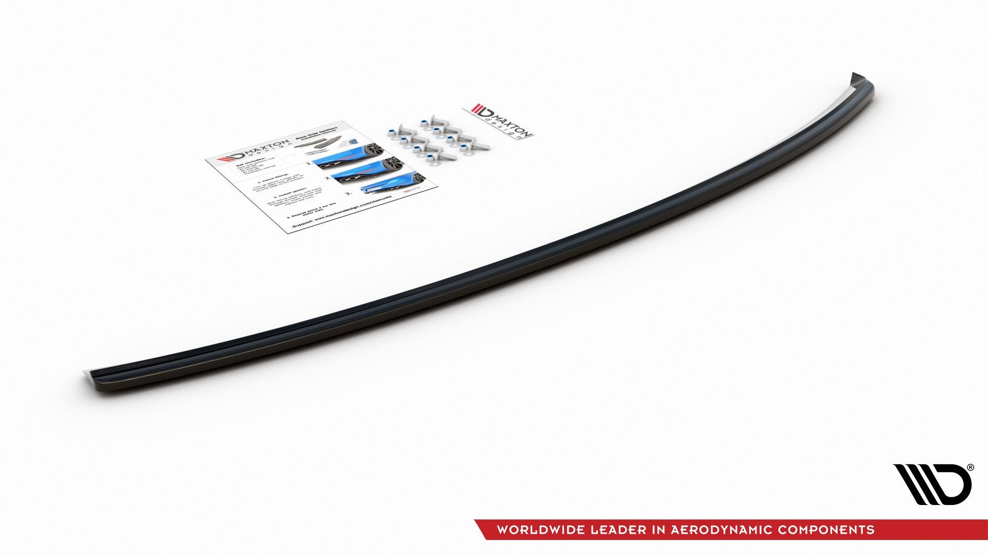 Mittlerer Diffusor Heck Ansatz für Audi A4 B8 Avant Carbon Look