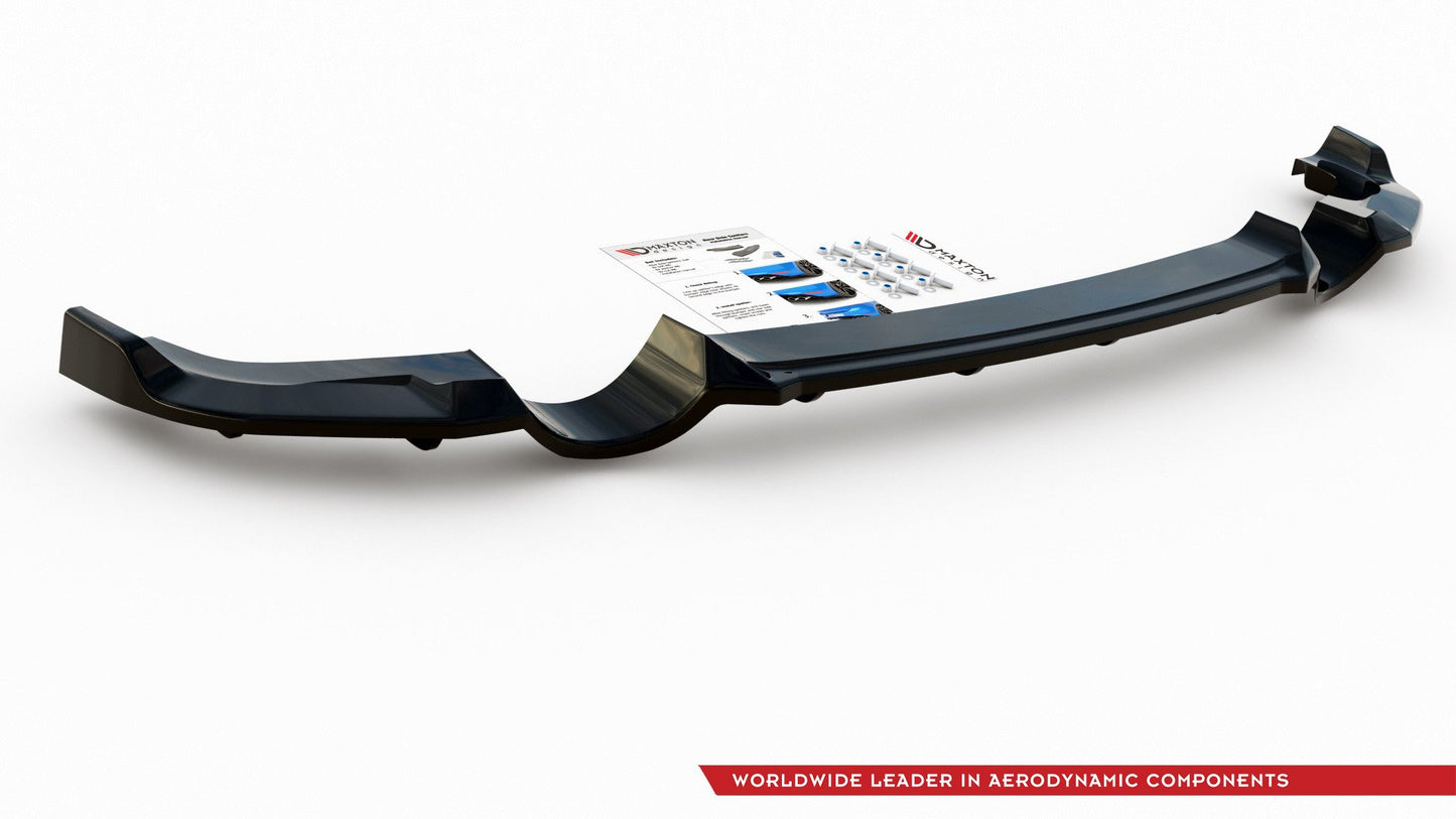 Mittlerer Diffusor Heck Ansatz DTM Look für Hyundai I30 N Mk3 Hatchback Carbon Look