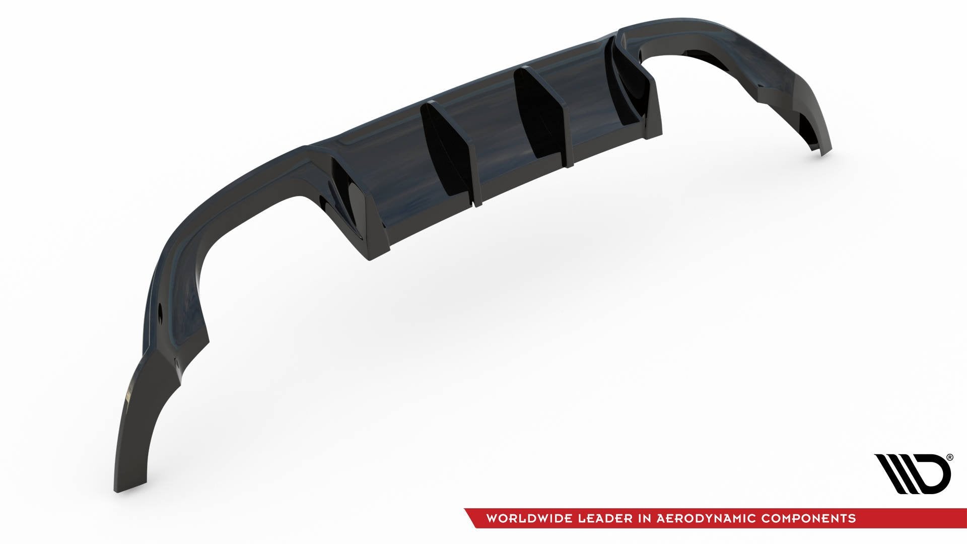 Diffusor Heck Ansatz V.3 für VW Golf 7 R Facelift Carbon Look