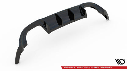 Diffusor Heck Ansatz V.3 für VW Golf 7 R Facelift Carbon Look