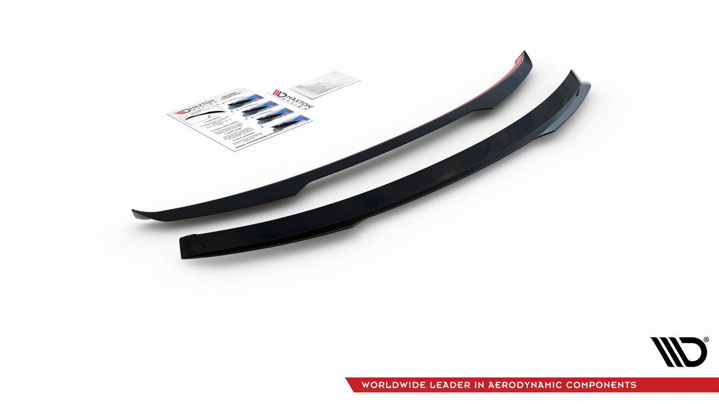Spoiler CAP für Seat Leon FR Sportstourer Mk3 schwarz Hochglanz
