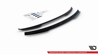 Spoiler CAP für Seat Leon FR Sportstourer Mk3 schwarz Hochglanz