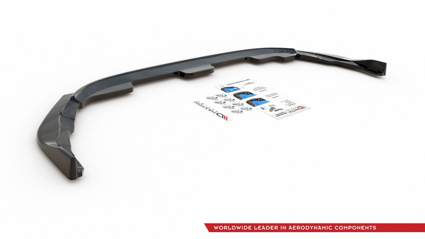 Mittlerer Diffusor Heck Ansatz für Toyota Corolla XII Hatchback Carbon Look