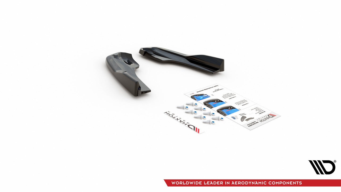 Heck Ansatz Flaps Diffusor V.3 für Ford Focus ST Mk4  schwarz matt