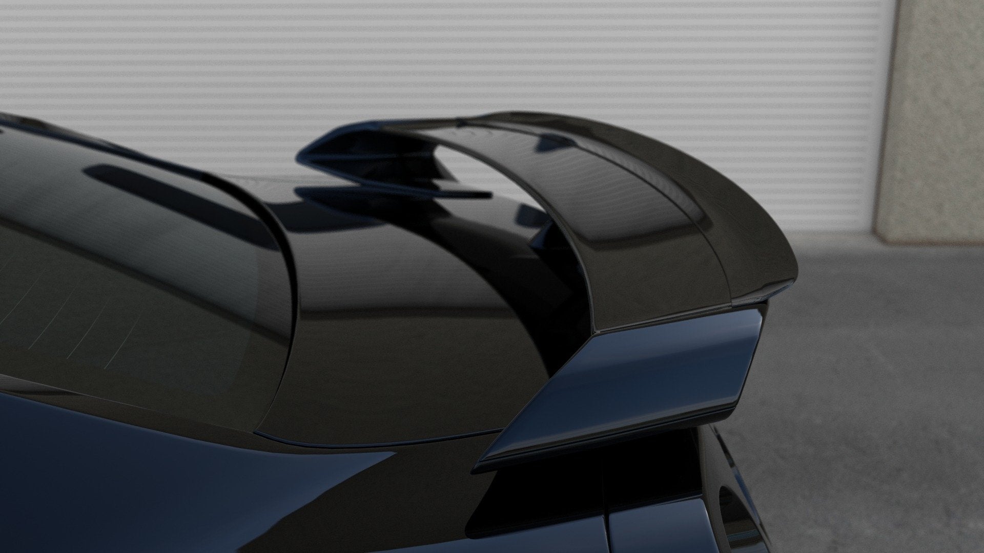 Spoiler CAP für NISSAN GT-R vor Facelift COUPE (R35-SERIES) (2007-2010) schwarz matt